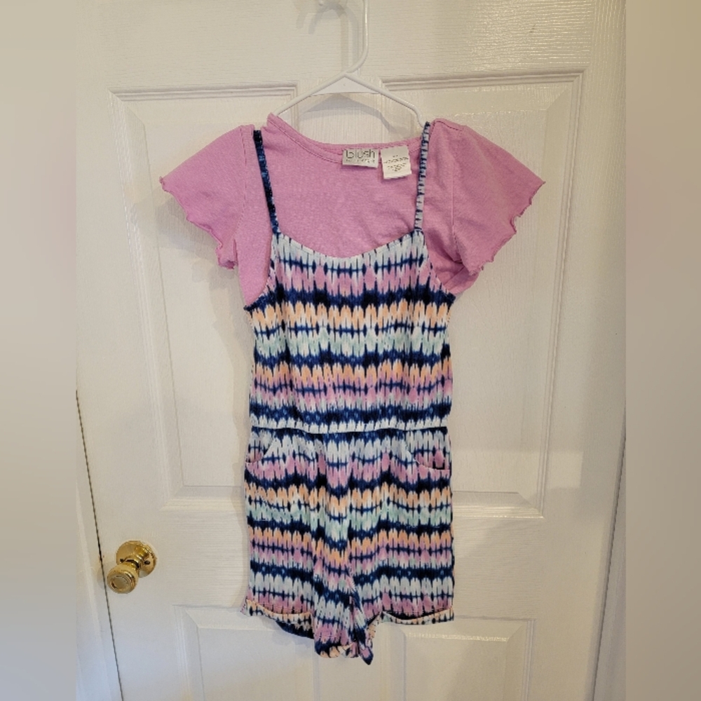 -Girls Boho Size 7/8 Romper